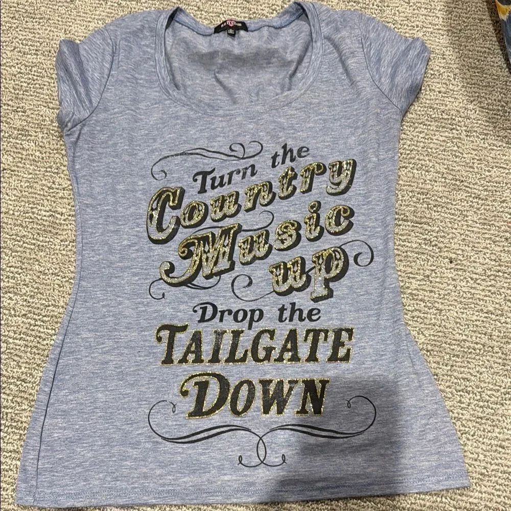 Women's Blue Graphic Tee